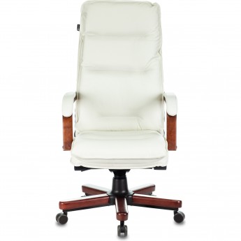 Кресло БЮРОКРАТ T-9927WALNUT слоновая кость