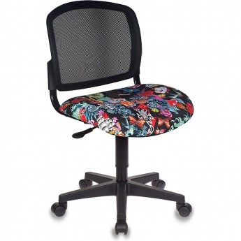 Кресло детское БЮРОКРАТ CH-296NX черное/черепа Кресло детское БЮРОКРАТ CH-296NX черное/черепа