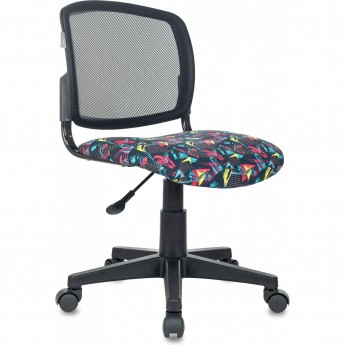 Кресло детское БЮРОКРАТ CH-296NX черное/геометрия Кресло детское БЮРОКРАТ CH-296NX черное/геометрия