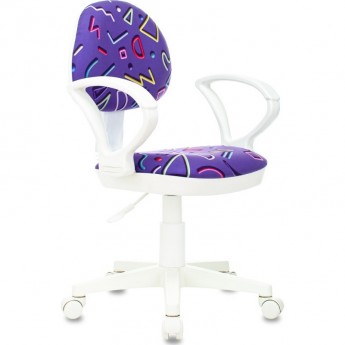 Кресло детское БЮРОКРАТ KD-3/WH/ARM фиолетовое Кресло детское БЮРОКРАТ KD-3/WH/ARM фиолетовое
