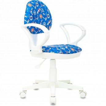 Кресло детское БЮРОКРАТ KD-3/WH/ARM голубой, бум Кресло детское БЮРОКРАТ KD-3/WH/ARM голубой, бум