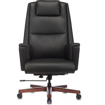 Кресло руководителя БЮРОКРАТ _DUKE черный кожа