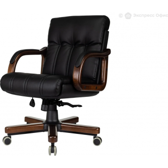 Кресло руководителя БЮРОКРАТ T-9932W-LOW-ECO черный экокожа