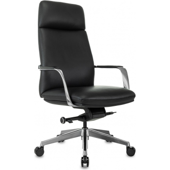 Кресло руководителя БЮРОКРАТ VEGA черный кожа