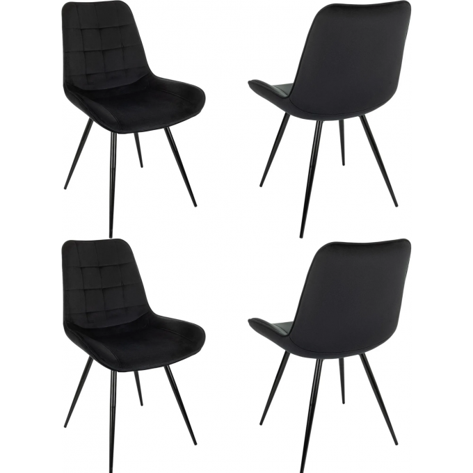 Стул для дома БЮРОКРАТ CH-K2_4 черный CH-K2_1/HL75_4