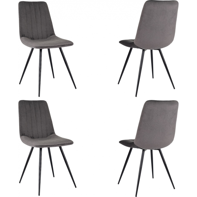 Стул для дома БЮРОКРАТ CH-K6_4 черный комплект 4шт CH-K6_1/HL18_4