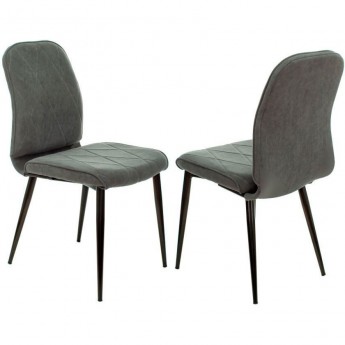 Стул для кухни БЮРОКРАТ KF-3_2 серый, комплект 2шт Стул для кухни БЮРОКРАТ KF-3_2 серый, комплект 2шт