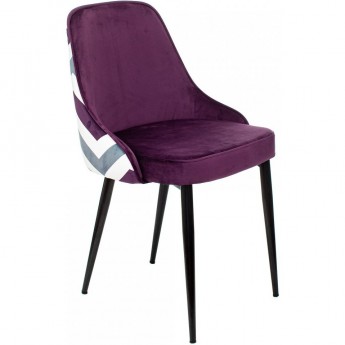 Стул для кухни БЮРОКРАТ KF-5 фиолетовый зигзаг Стул для кухни БЮРОКРАТ KF-5 фиолетовый зигзаг
